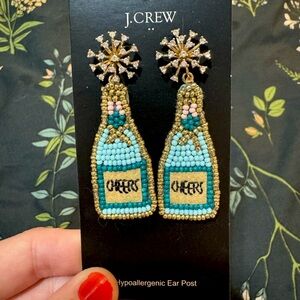 J Crew Champagne Earrings